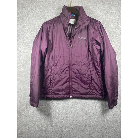 Columbia Jackets & Blazers - Columbia Womens Thermal Coil Insulated Puffer Jacket Purple Full Zip Medium